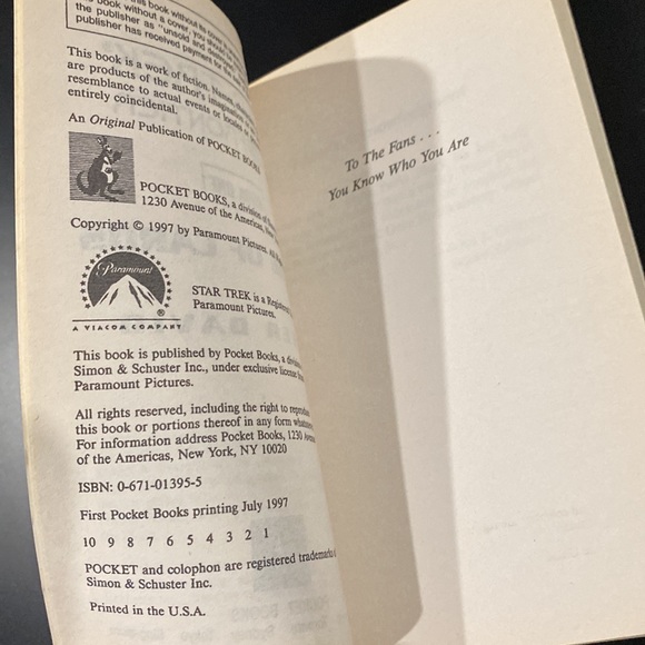 Star Trek New Frontier Book One: House of Cards by Peter David - Paperback Novel - Picture 5 of 6